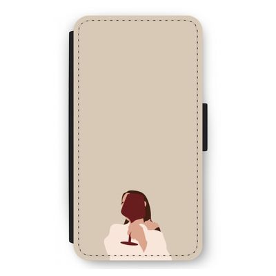 I drink wine: iPhone 12 mini Flip Hoesje