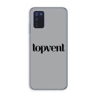 Topvent Grijs Zwart: Samsung Galaxy A03s Transparant Hoesje