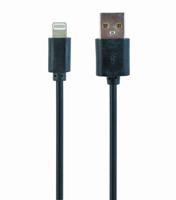 Gembird CC-USB2-AMLM-1M Lightning-kabel Zwart