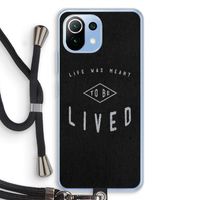 To be lived: Xiaomi Mi 11 Lite Transparant Hoesje met koord