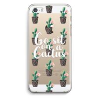 Cactus quote: iPhone 5 / 5S / SE Transparant Hoesje