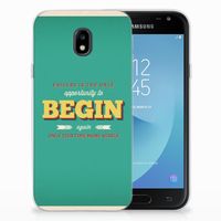 Samsung Galaxy J3 2017 Siliconen hoesje met naam Quote Begin - thumbnail