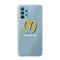 I'm lovin' you: Samsung Galaxy A32 4G Transparant Hoesje