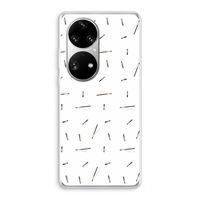 Hipster stripes: Huawei P50 Pro Transparant Hoesje