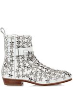 Philipp Plein bottines Stars en cuir - Blanc - thumbnail