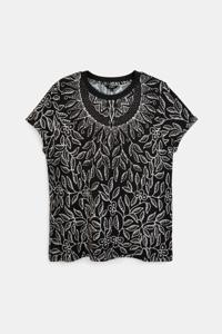 Slim fit T-shirt met mandala - BLACK - XL