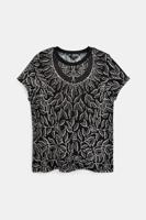Slim fit T-shirt met mandala - BLACK - XL
