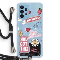 Positivity: Samsung Galaxy A52 Transparant Hoesje met koord
