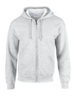 Gildan G18600 Heavy Blend™ Adult Full Zip Hooded Sweatshirt - Ash (Heather) - 3XL - thumbnail