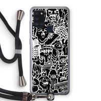 Vexx Black Mixtape: Samsung Galaxy A21s Transparant Hoesje met koord