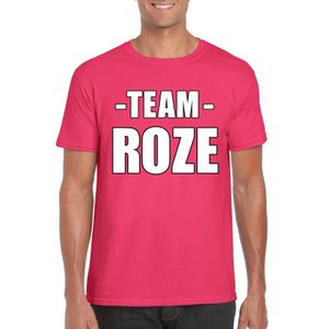 Team roze shirt heren voor sportdag 2XL  -