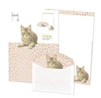 Briefpapier met enveloppen: Franciens Kittens
