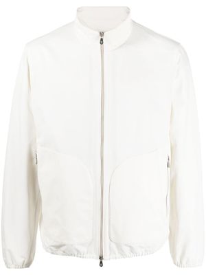 Brunello Cucinelli veste en coton à col montant - Blanc