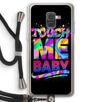 Touch Me: Samsung Galaxy A8 (2018) Transparant Hoesje met koord