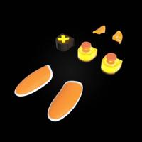 Thrustmaster eSwap X LED Orange Crystal Pack Extra set PC, Xbox One, Xbox One S, Xbox Series X Oranje