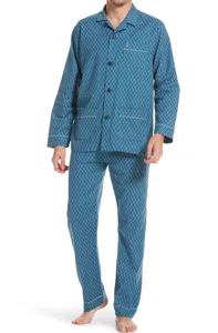 Robson Heren pyjama katoen knoopsluiting - 516