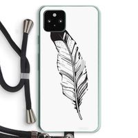 Pluim: Pixel 5a 5G Transparant Hoesje met koord Pluim: Pixel 5a 5G Transparant Hoesje met koord