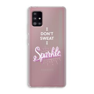 Sparkle quote: Samsung Galaxy A51 5G Transparant Hoesje