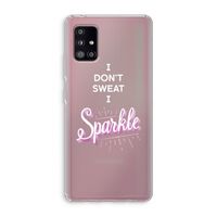 Sparkle quote: Samsung Galaxy A51 5G Transparant Hoesje