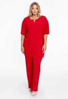 Yoek Broek PLISSE | Rood | Maat 42/44 Yoek Broek PLISSE | Rood | Maat 42/44