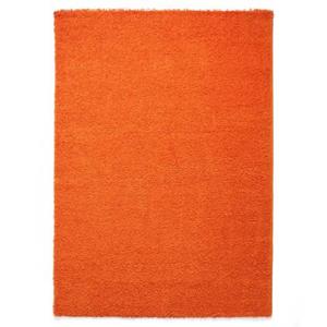 Tapeso Hoogpolig vloerkleed shaggy Trend effen - oranje - 120x170 cm