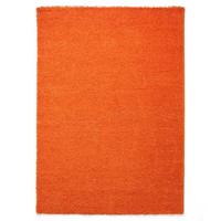 Tapeso Hoogpolig vloerkleed shaggy Trend effen - oranje - 120x170 cm