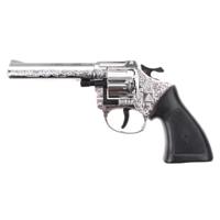 Speelgoed Revolver/Pistool Ringo - voor 8 schoten plaffers - 20 cm - accessoires - wapens