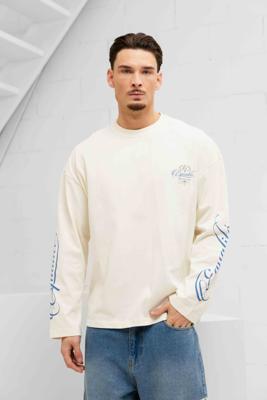 Equalité Fountain Oversized Longsleeve Heren Gebroken Wit - Maat XS - Kleur: Gebroken Wit | Soccerfanshop
