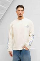 Equalité Fountain Oversized Longsleeve Heren Gebroken Wit - Maat XS - Kleur: Gebroken Wit | Soccerfanshop