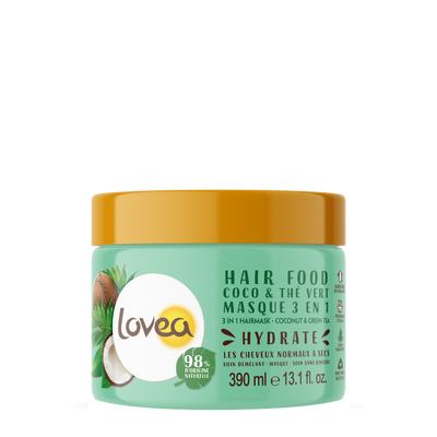 Lovea 3-in-1 Haarmasker - Kokos & Groene Thee