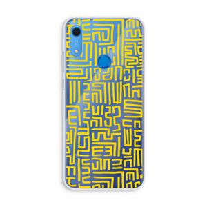 Majorelle Blue Print: Huawei Y6s Transparant Hoesje