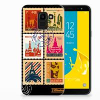 Samsung Galaxy J6 2018 | Silliconen Back Cover | Postzegels