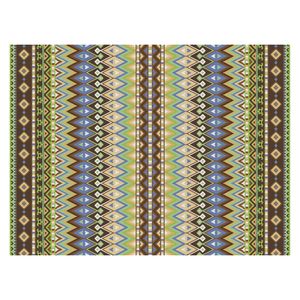 Ibiza stijl placemats van vinyl 40 x 30 cm groen