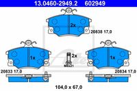 Remmenset, remschijf ATE, Remschijftype: Geventileerd: , Inbouwplaats: Vooras, u.a. für Alfa Romeo, Fiat, Lancia