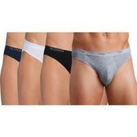 Set van 3x stuks sloggi basic mini heren ondergoed slip, maat: M zwart