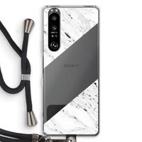 Biggest stripe: Sony Xperia 1 III Transparant Hoesje met koord
