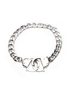 Cuff Him Handboeien armband - Zilver