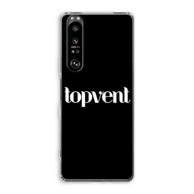 Topvent Zwart: Sony Xperia 1 III Transparant Hoesje