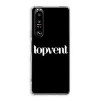 Topvent Zwart: Sony Xperia 1 III Transparant Hoesje