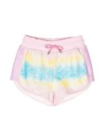 Alberta Ferretti Kids short en coton à imprimé tie-dye - Rose