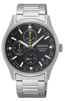 Seiko SSB419P1Horloge Chronograaf Tachymeter saffierglas zwart 39,5 mm - thumbnail