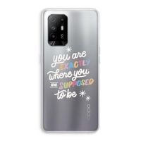Right Place: Oppo A95 5G Transparant Hoesje