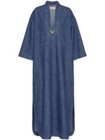 Valentino Garavani caftan en jean - Bleu