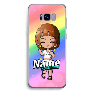 Chibi Maker vrouw: Samsung Galaxy S8 Plus Transparant Hoesje