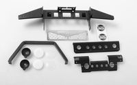 RC4WD Metal Front Bumper w/Stinger and Lights for Gelande II D90/D110 (VVV-C0286)