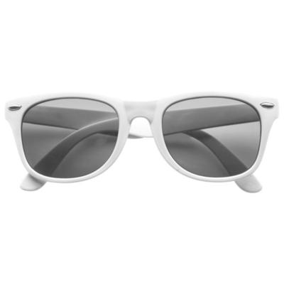 Feest Zonnebril - wit - kunststof - volwassenen - dames/heren
