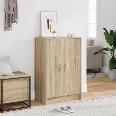 Schoenenkast 60x35x92 cm bewerkt hout sonoma eikenkleurig