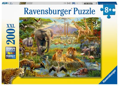 Ravensburger puzzel dieren van de savanne 200 XXL stukjes