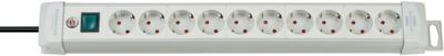 Brennenstuhl Premium-Line stekkerdoos 10-voudig lichtgrijs 3m H05VV-F 3G1,5 - 1955500100