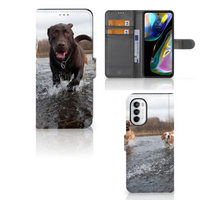 Motorola Moto G52 | Moto G82 Telefoonhoesje met Pasjes Honden Labrador - thumbnail